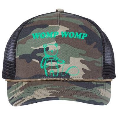 Womp Womp Funny Meme Bear Retro Rope Trucker Hat Cap