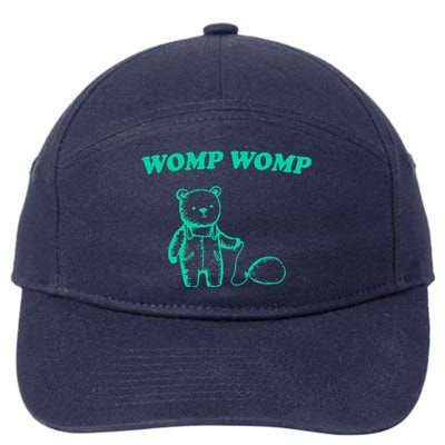 Womp Womp Funny Meme Bear 7-Panel Snapback Hat