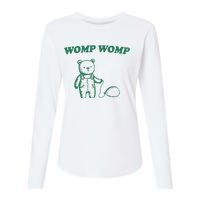 Womp Womp Funny Meme Bear Womens Cotton Relaxed Long Sleeve T-Shirt