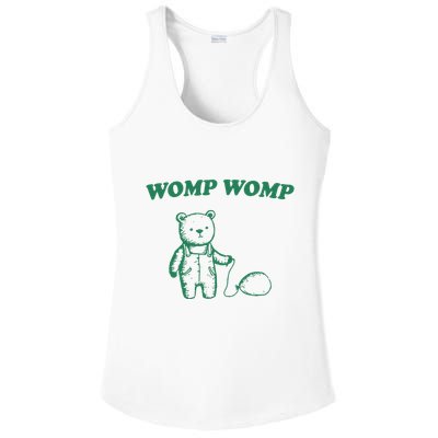 Womp Womp Funny Meme Bear Ladies PosiCharge Competitor Racerback Tank