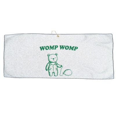 Womp Womp Funny Meme Bear Large Microfiber Waffle Golf Towel