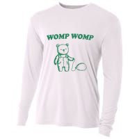Womp Womp Funny Meme Bear Cooling Performance Long Sleeve Crew