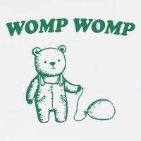 Womp Womp Funny Meme Bear Cooling Performance Long Sleeve Crew
