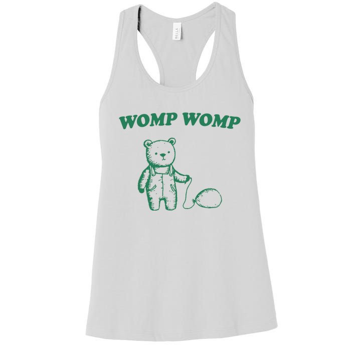 Womp Womp Funny Meme Bear Women's Racerback Tank