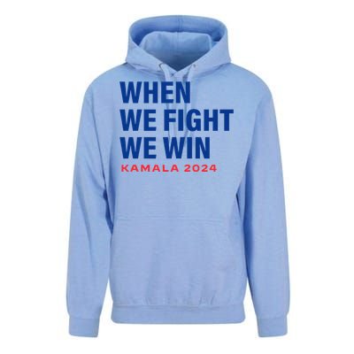 When We Fight We Win Kamala Harris For President 2024 Vote Unisex Surf Hoodie