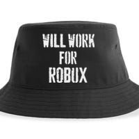 Will Work For Robux . Saying For The Blockchain And Token Sustainable Bucket Hat