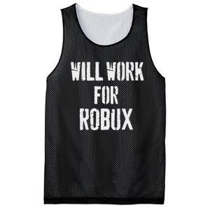 Will Work For Robux . Saying For The Blockchain And Token Mesh Reversible Basketball Jersey Tank