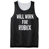 Will Work For Robux . Saying For The Blockchain And Token Mesh Reversible Basketball Jersey Tank