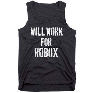 Will Work For Robux . Saying For The Blockchain And Token Tank Top