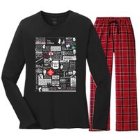 Wise Words From The Office Women's Long Sleeve Flannel Pajama Set 