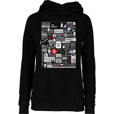 Wise Words From The Office Womens Funnel Neck Pullover Hood