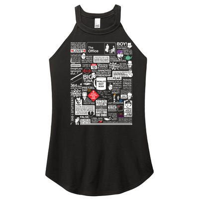 Wise Words From The Office Women’s Perfect Tri Rocker Tank