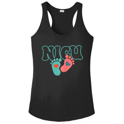 Will Work For Snuggles Nicu Nurse Ladies PosiCharge Competitor Racerback Tank