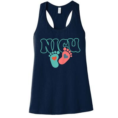 Will Work For Snuggles Nicu Nurse Women's Racerback Tank