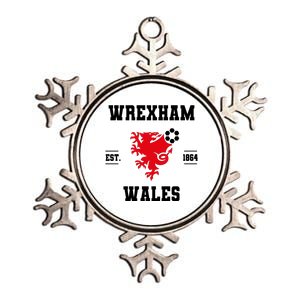 Wrexham Wales Football Gift Metallic Star Ornament