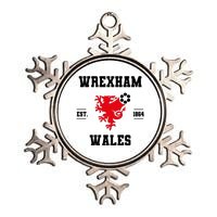 Wrexham Wales Football Gift Metallic Star Ornament