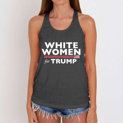 White Women For Trump Women's Knotted Racerback Tank