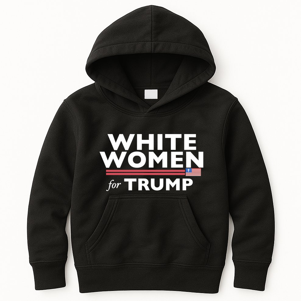 White Women For Trump Kids Hoodie