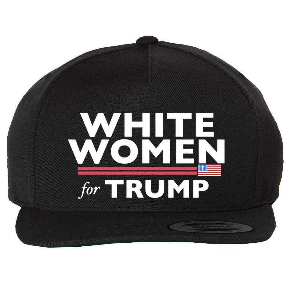 White Women For Trump Wool Snapback Cap
