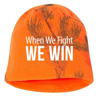 When We Fight We Win Kati - Camo Knit Beanie