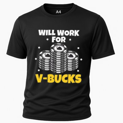 Will Work For Bucks V Gaming Gifts For Rpg Performance Shirt