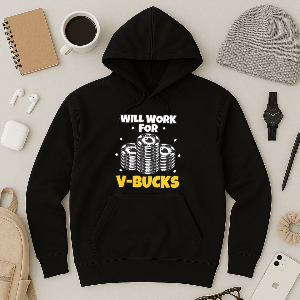 Will Work For Bucks V Gaming Gifts For Rpg Hoodie