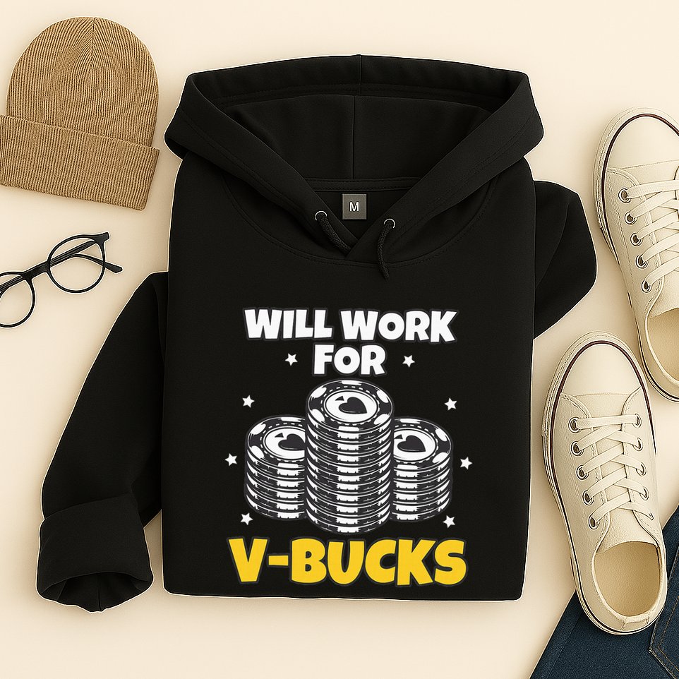 Will Work For Bucks V Gaming Gifts For Rpg Hoodie