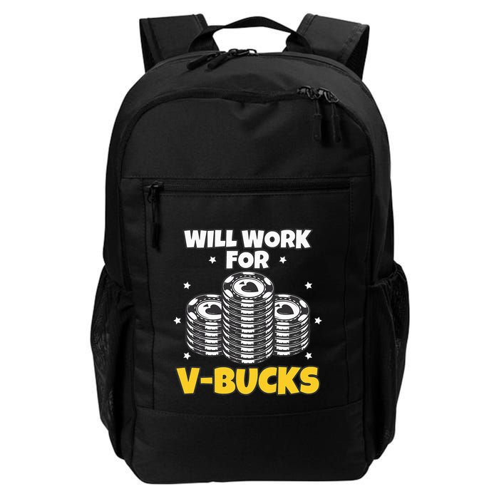 Will Work For Bucks V Gaming Gifts For Rpg Backpack