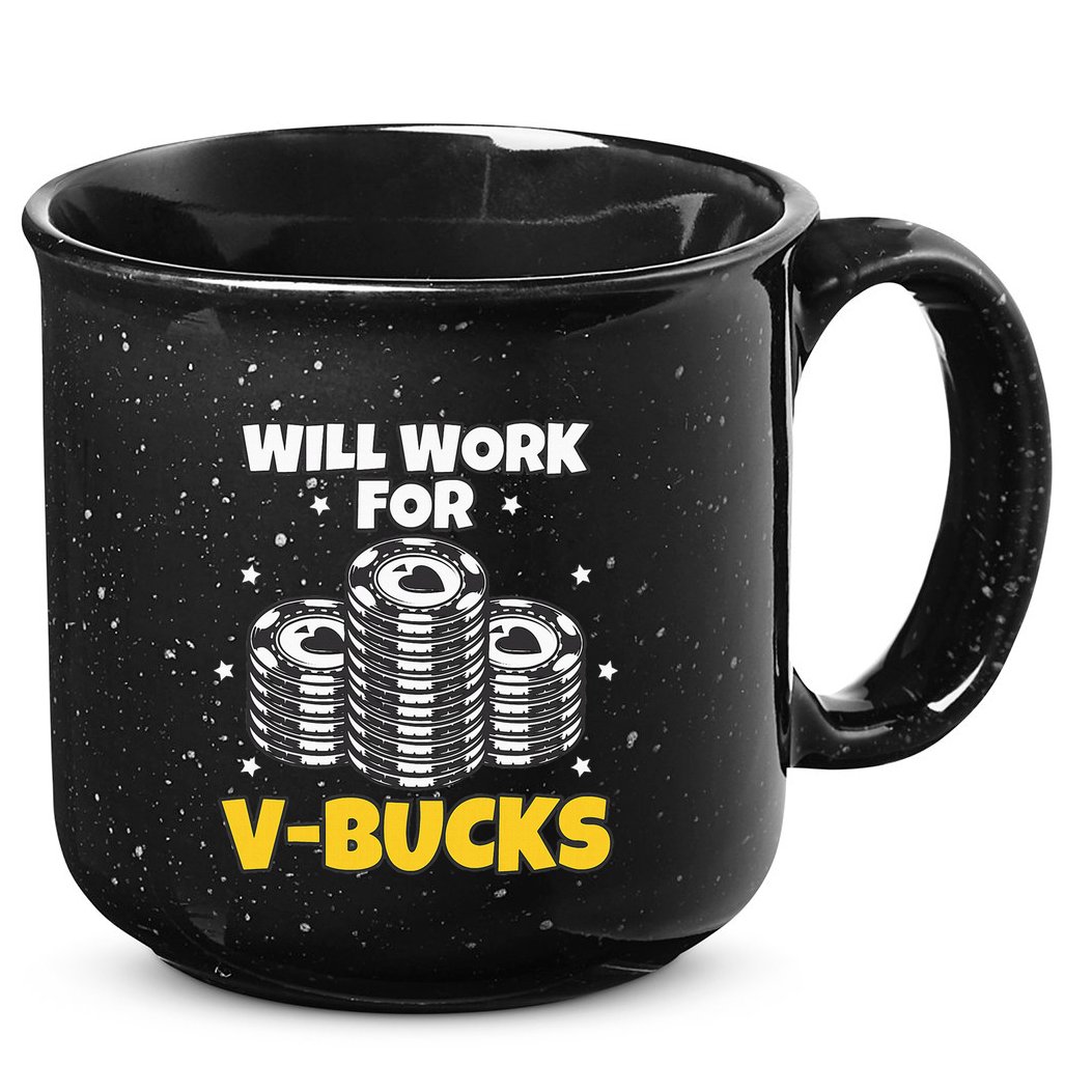 Will Work For Bucks V Gaming Gifts For Rpg 15oz Campfire Ceramic Mug