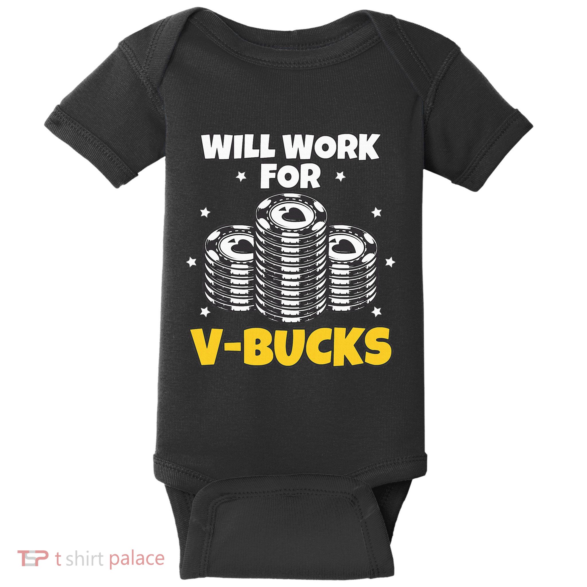 Will Work For Bucks V Gaming Gifts For Rpg Baby Bodysuit