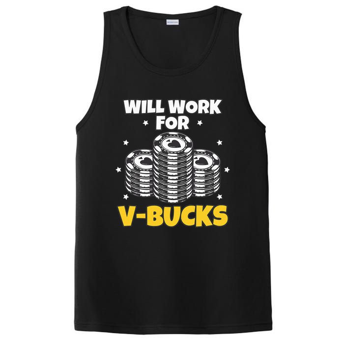 Will Work For Bucks V Gaming Gifts For Rpg PosiCharge Competitor Tank