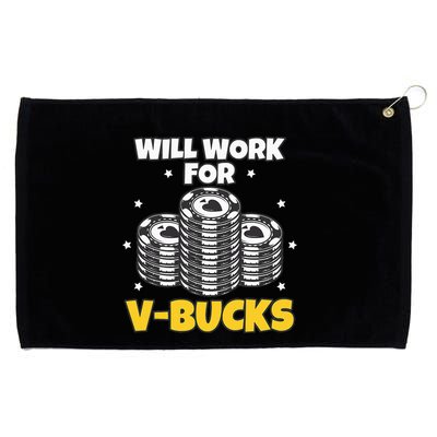 Will Work For Bucks V Gaming Gifts For Rpg Grommeted Golf Towel
