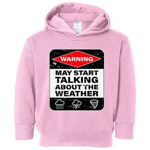 Weather Warning Funny Raining Storms Meteorology Toddler Hoodie