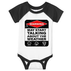 Weather Warning Funny Raining Storms Meteorology Infant Baby Jersey Bodysuit