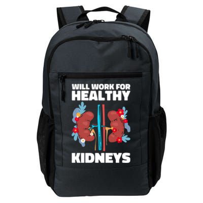 Will Work For Healthy Neys Nephrology Transplant Surgeon Cute Gift Daily Commute Backpack