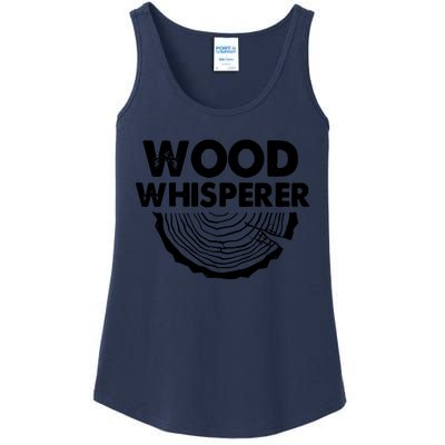 Wood Whisperer Funny Woodworkers Carpentry Lumberjack Ladies Essential Tank