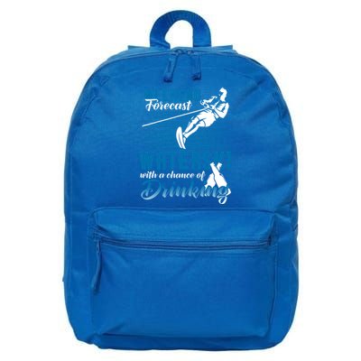 Waterski Weekend Forecast Ing Gift Funny Water Skiing Cute Gift 16 in Basic Backpack