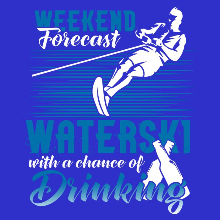 Waterski Weekend Forecast Ing Gift Funny Water Skiing Cute Gift 16 in Basic Backpack