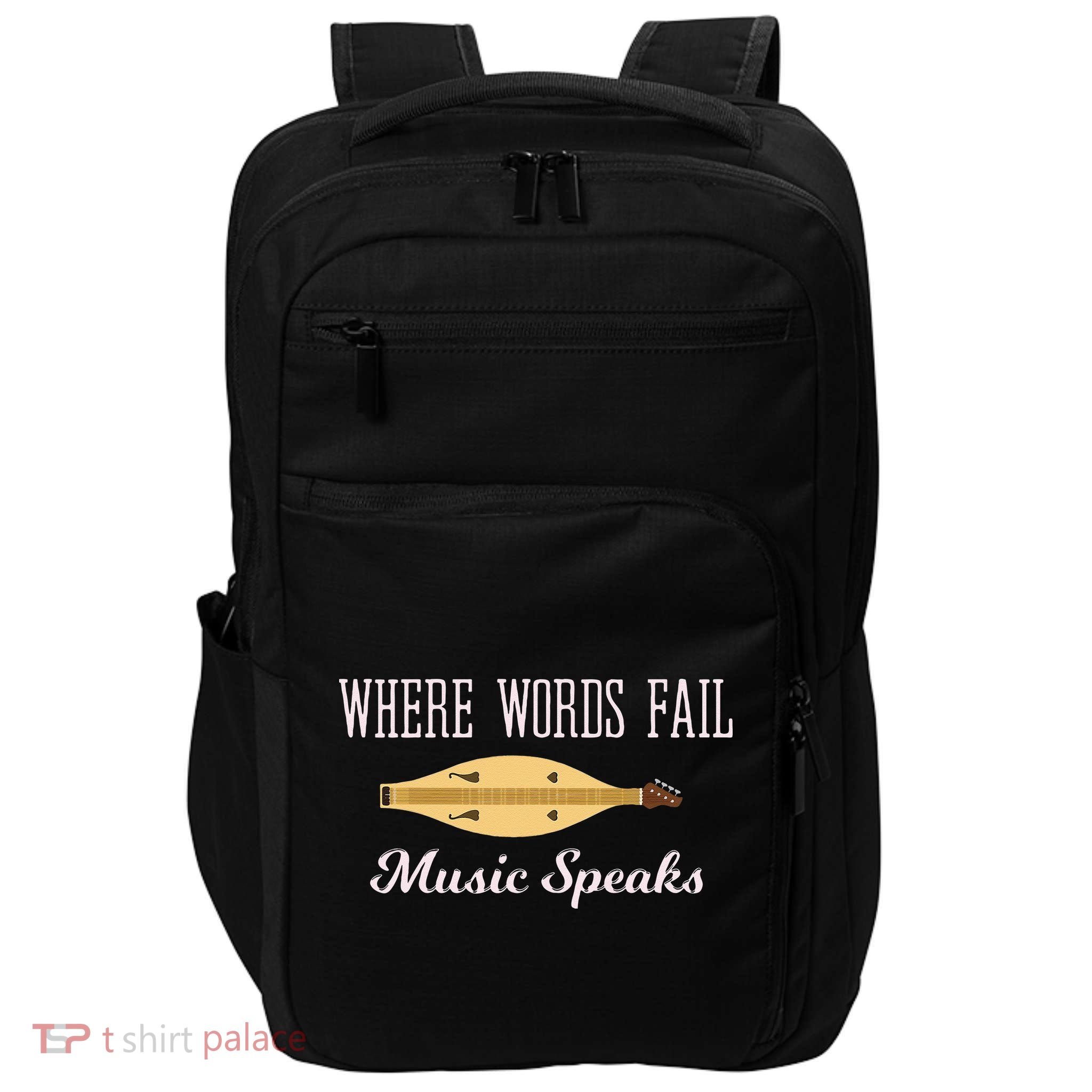 Where Words Fail Music Speaks Appalachian Dulcimer Impact Tech Backpack