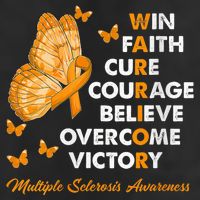Warrior Win Faith Cure Ribbon Multiple Sclerosis Awareness Adult Drive Performance Visor