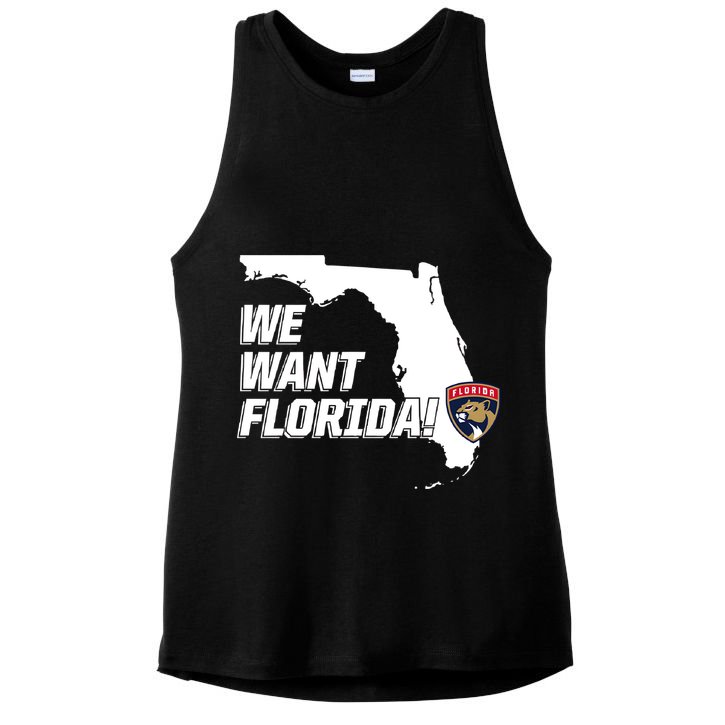 We Want Florida Ladies PosiCharge Tri-Blend Wicking Tank