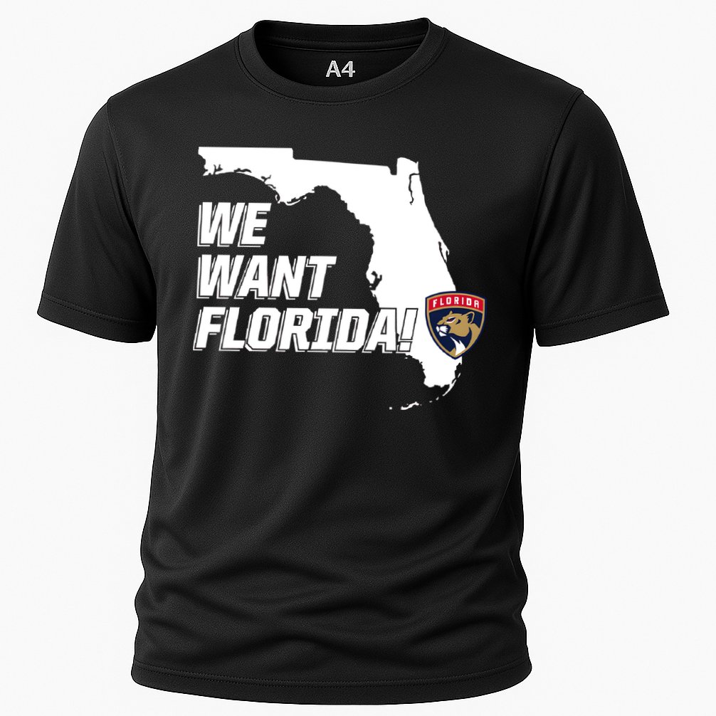 We Want Florida Cooling Performance Crew T-Shirt