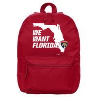 We Want Florida 16 in Basic Backpack