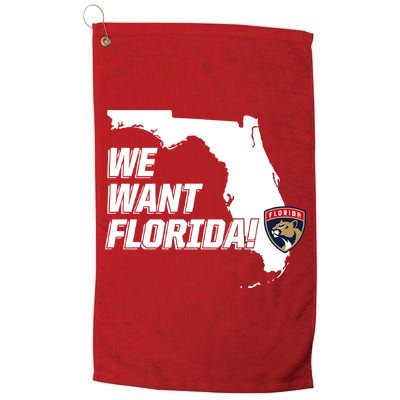 We Want Florida Golf Towel