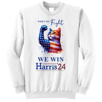 When We Fight We Win Kamala Harris Us President 2024 Sweatshirt