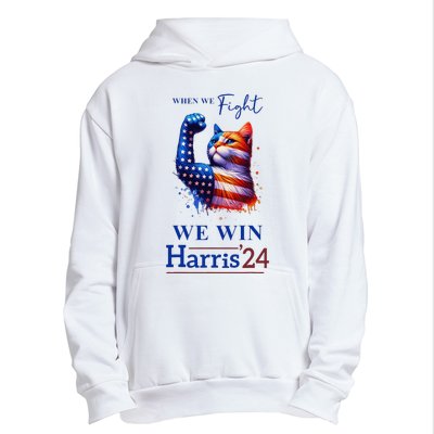 When We Fight We Win Kamala Harris Us President 2024 Urban Pullover Hoodie