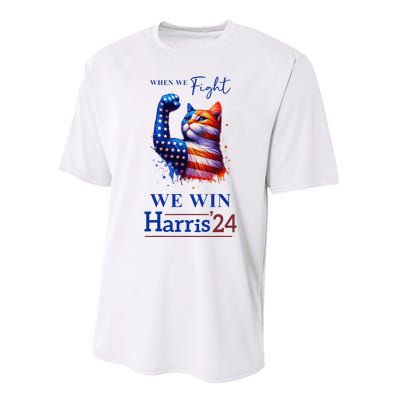 When We Fight We Win Kamala Harris Us President 2024 Performance Sprint T-Shirt