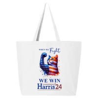 When We Fight We Win Kamala Harris Us President 2024 25L Jumbo Tote