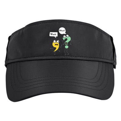 Wait What Funny English Teacher Grammar Police Grammarian Adult Drive Performance Visor