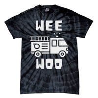 Wee Woo Fire Truck Firefighter Emergency Response Siren Tie-Dye T-Shirt